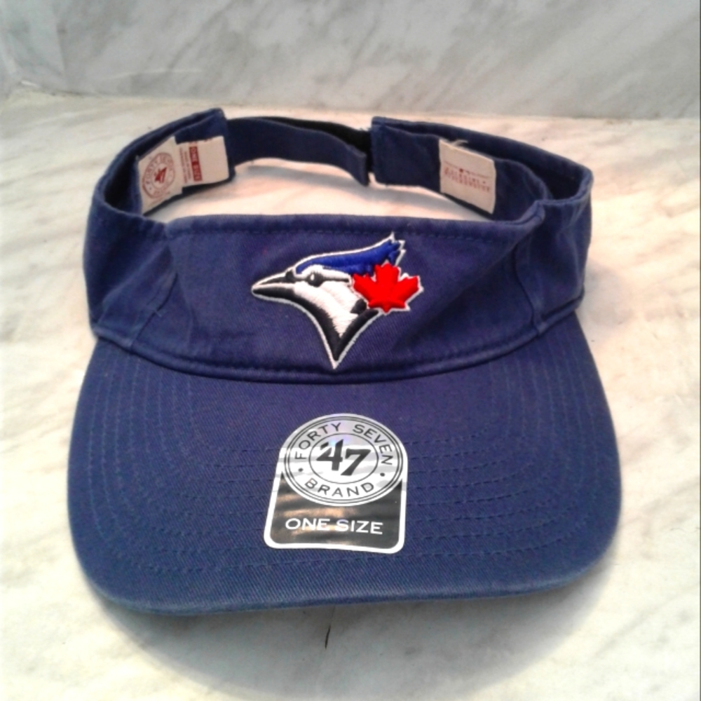 NWT  '47 brand Toronto Blue Jays Logo Visor Hat Cap unisex OSFM MLB adjustable